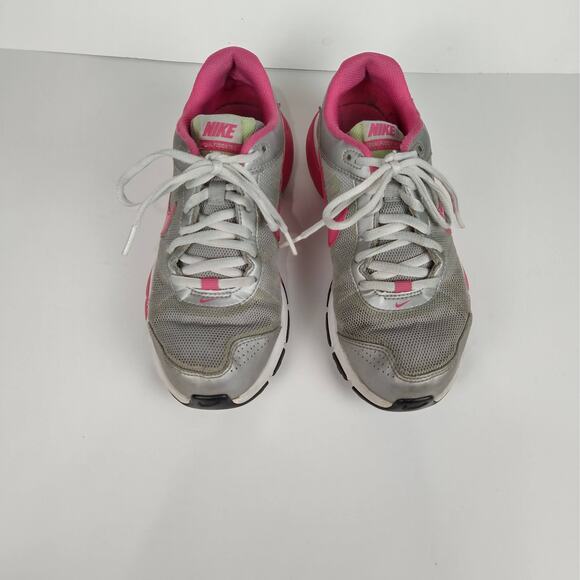 NIKE‎ Girls Gray Pink Dual Fusion Athletic Sneakers Size 4Y Lace-up Tennis Shoes - Picture 3 of 10
